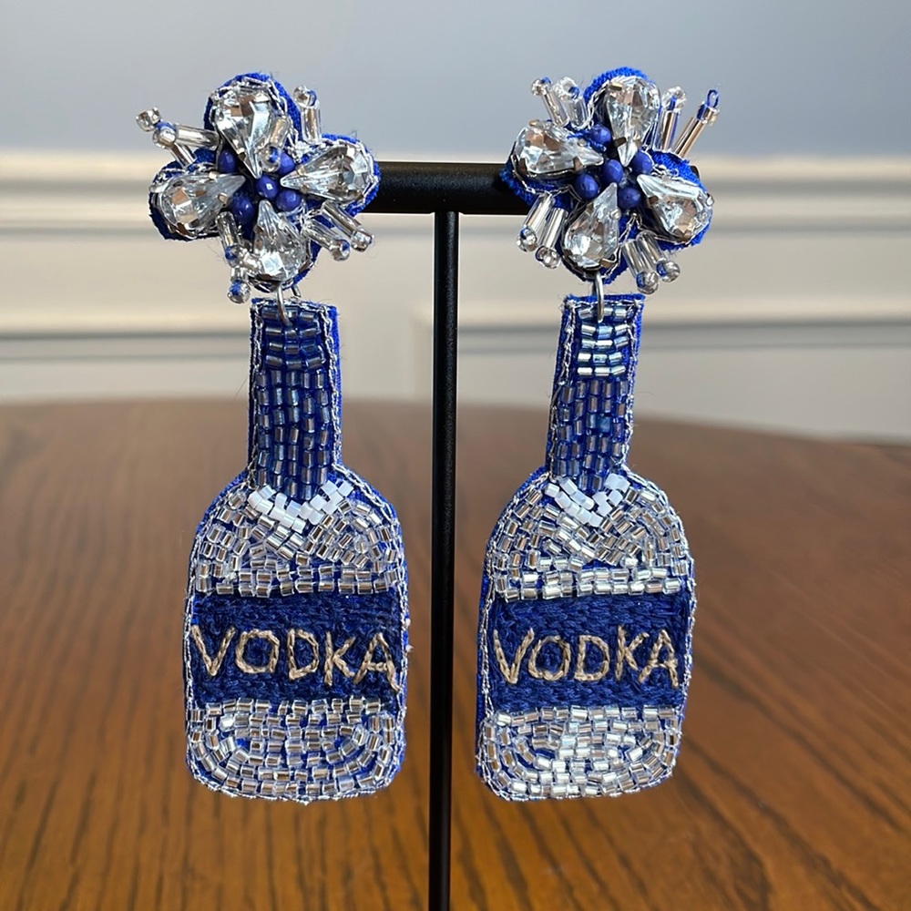 Vodka 🍸 Beaded Earrings